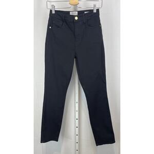 Frame Denim Women's Straight Leg Jeans — Black